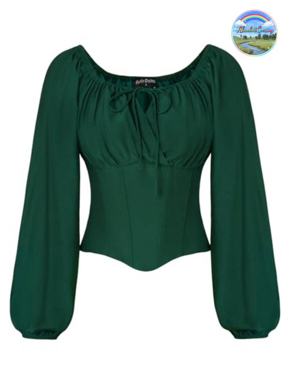 Corset Top Women Renaissance Peasant Blouse Off Shoulder Puff Sleeve